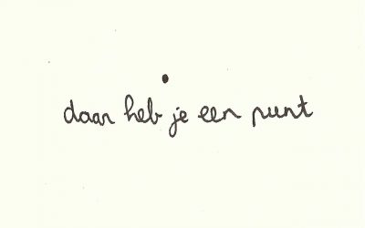 Een punt maken…